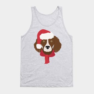 Brittany Spaniel Christmas Dog Tank Top